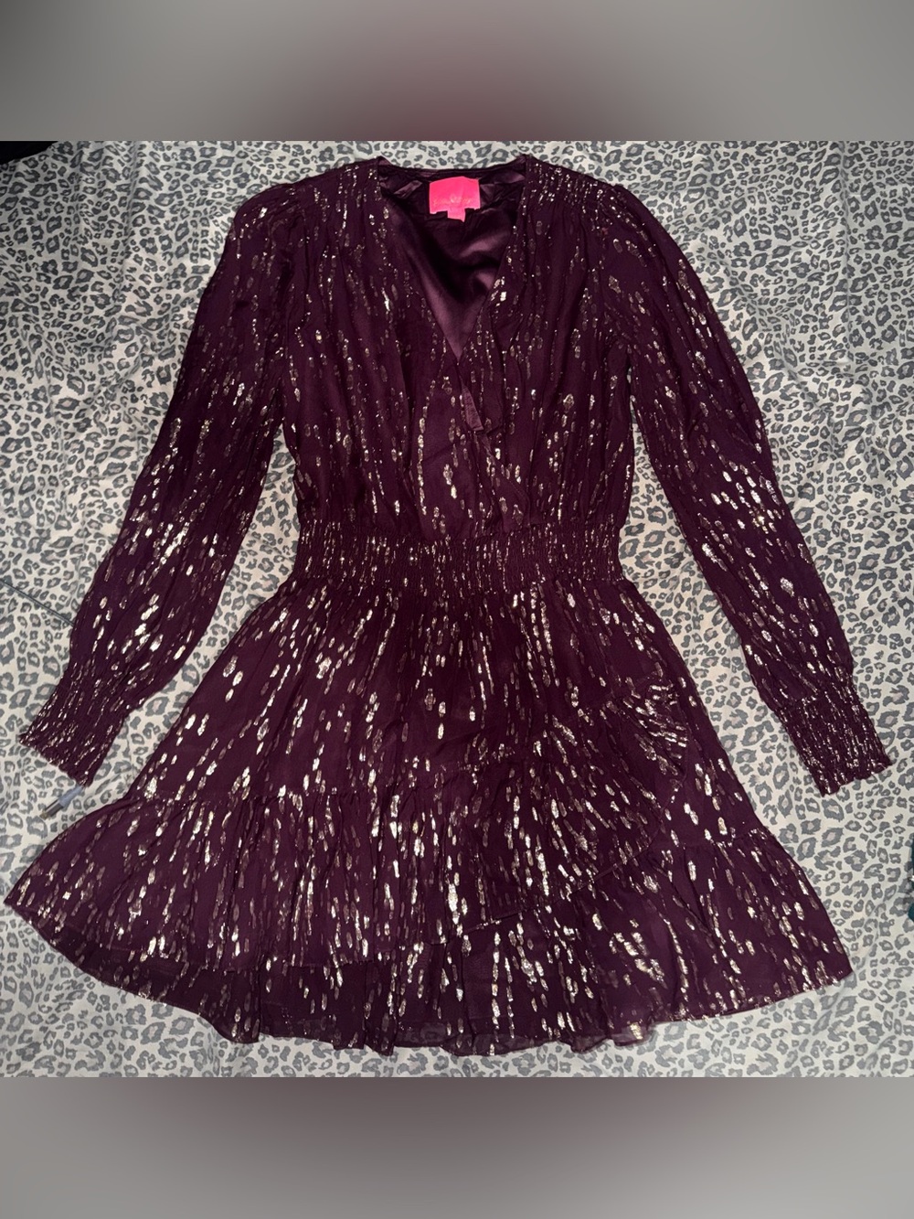 Lilly Pulitzer Cristiana Long Sleeve Silk Dress